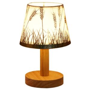 LED Table Lamp Stable Fabric Study Reading Night-Warm Yellow
